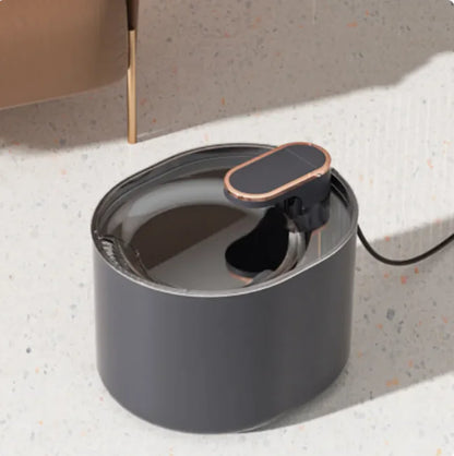 Wireless Cat Water Fountain Stainless Steel, 3L Pet Fountain Battery Operated, Cordless Running Water Dispenser for Cats & Dogs with Motion Sensor, Ultra Quiet