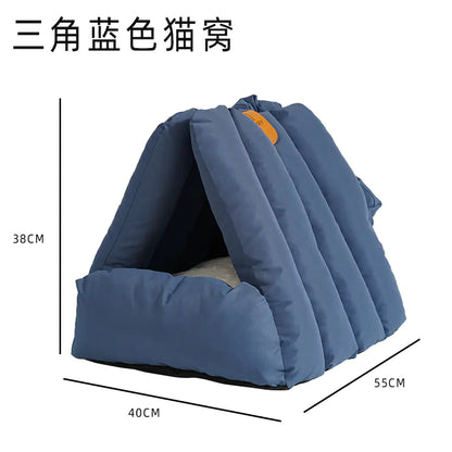 Minimalist Arch-Shaped Cat Bed for Pets (Warm & Cozy)