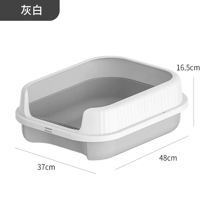 Large Semi-Enclosed Cat Litter Box for Wholesale