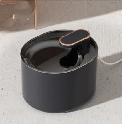 Wireless Cat Water Fountain Stainless Steel, 3L Pet Fountain Battery Operated, Cordless Running Water Dispenser for Cats & Dogs with Motion Sensor, Ultra Quiet