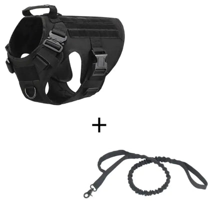 Tactical Dog Harness Vest For Large Dogs Adjustable Vest for Walking, Training