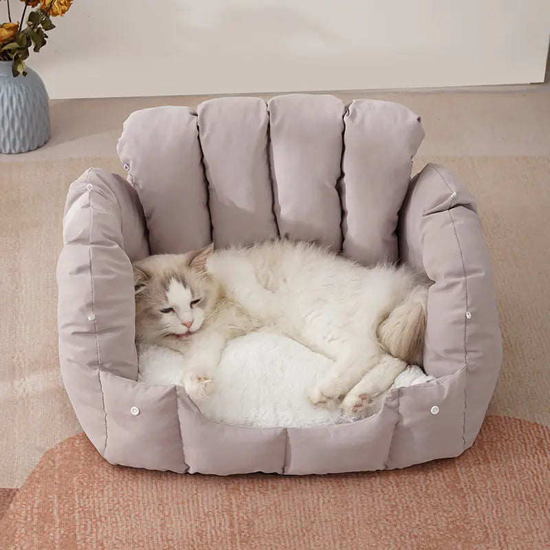 Minimalist Arch-Shaped Cat Bed for Pets (Warm & Cozy)