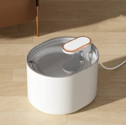 Wireless Cat Water Fountain Stainless Steel, 3L Pet Fountain Battery Operated, Cordless Running Water Dispenser for Cats & Dogs with Motion Sensor, Ultra Quiet