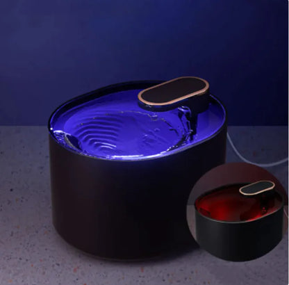 Wireless Cat Water Fountain Stainless Steel, 3L Pet Fountain Battery Operated, Cordless Running Water Dispenser for Cats & Dogs with Motion Sensor, Ultra Quiet