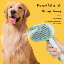 3-in-1 Steam Pet Brush – Self-Cleaning, Silicone Bristles, and Steam Function for Dogs, Cats & Horses