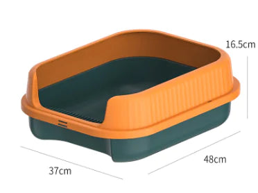 Large Semi-Enclosed Cat Litter Box for Wholesale