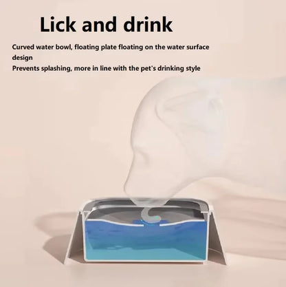 Floating Dog Water Bowl - No Wet Mouth Design