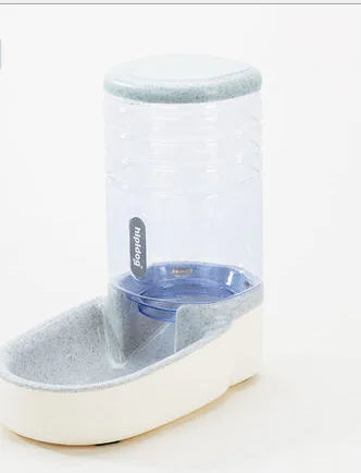 Pet Automatic Cat Feeder and Gravity Water Dispenser,Stainless Steel Bowls Set Large Capacity 5L Food Feeder and 3.5L Water Fountain