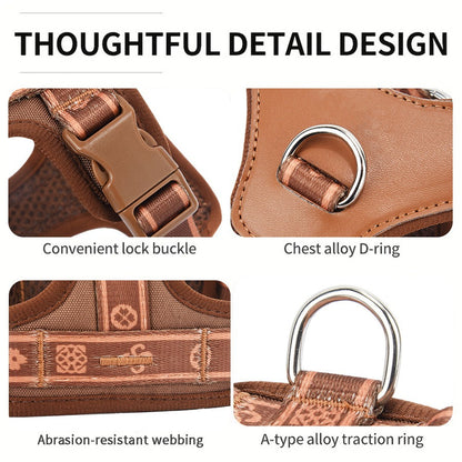 rabbitgoo Dog Harness  Leash Set, Step in Soft Light Puppy