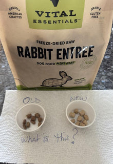 Vital Essentials(R) Freeze-Dried Raw Rabbit Protein Mix-In Meal Topper for Dogs,