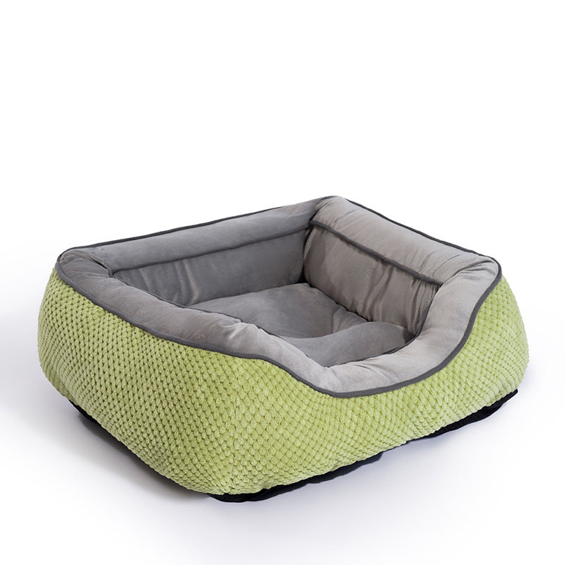 Orthopedic Dog Bed Medium Size Dog, Durable Plush Faux Fur Dog Crate Pad, Calming Anti Anxiety
