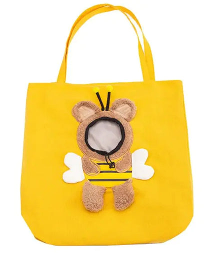 Bee Happy Cat Dog Carrier Bags