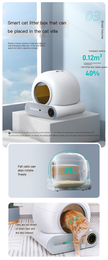 Automatic Cat Litter Box with Odor Control (Large)