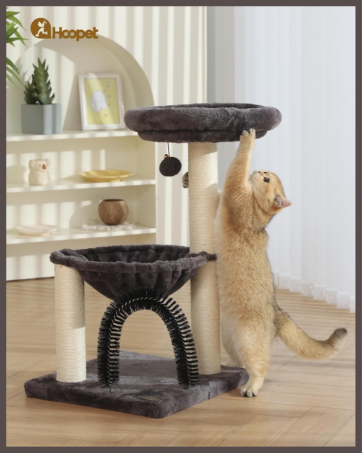 27.8" Multi-Level Cat Tree Tower – Durable Indoor Cat Furniture