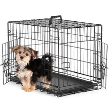 36,42,48 Dog Cage Double Door Folding Dog Crate