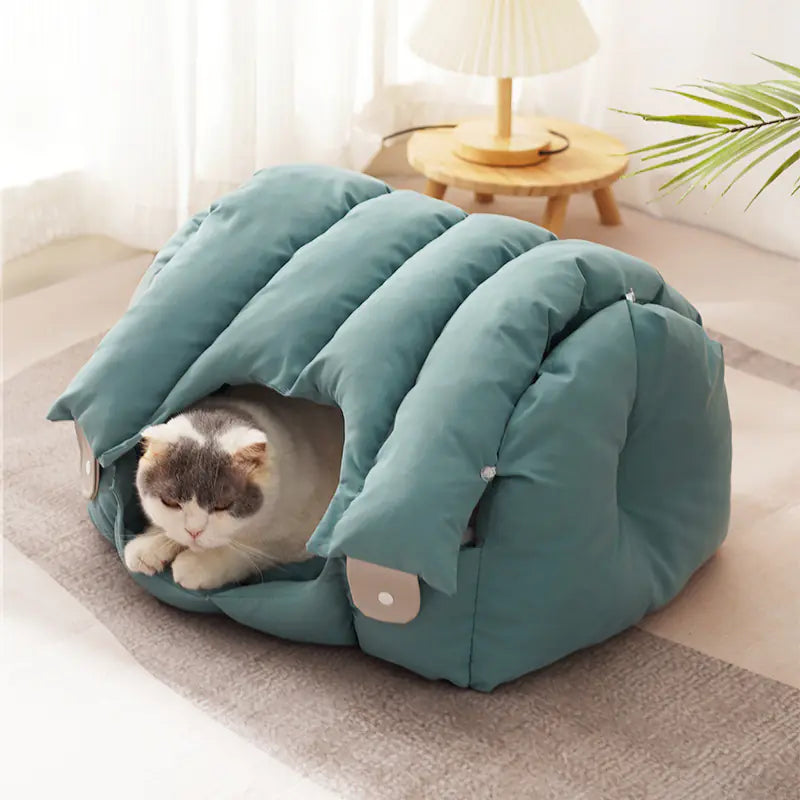 Minimalist Arch-Shaped Cat Bed for Pets (Warm & Cozy)