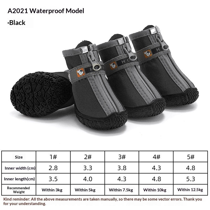Boots For Pet Dogs Waterproof Non-slip Breathable Rain