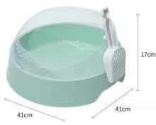 Round Odor-Proof Semi-Closed Cat Litter Box