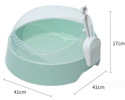 Round Odor-Proof Semi-Closed Cat Litter Box