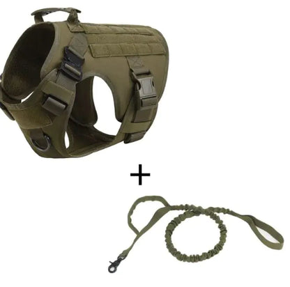 Tactical Dog Harness Vest For Large Dogs Adjustable Vest for Walking, Training