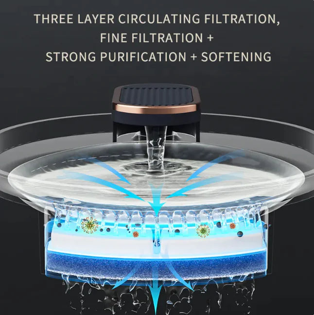 Wireless Cat Water Fountain Stainless Steel, 3L Pet Fountain Battery Operated, Cordless Running Water Dispenser for Cats & Dogs with Motion Sensor, Ultra Quiet