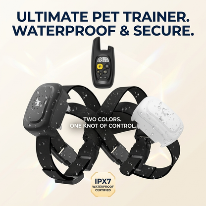 Pet Training Collar Anti-Bark Rechargeable Waterproof Smart Electronic 500M range
