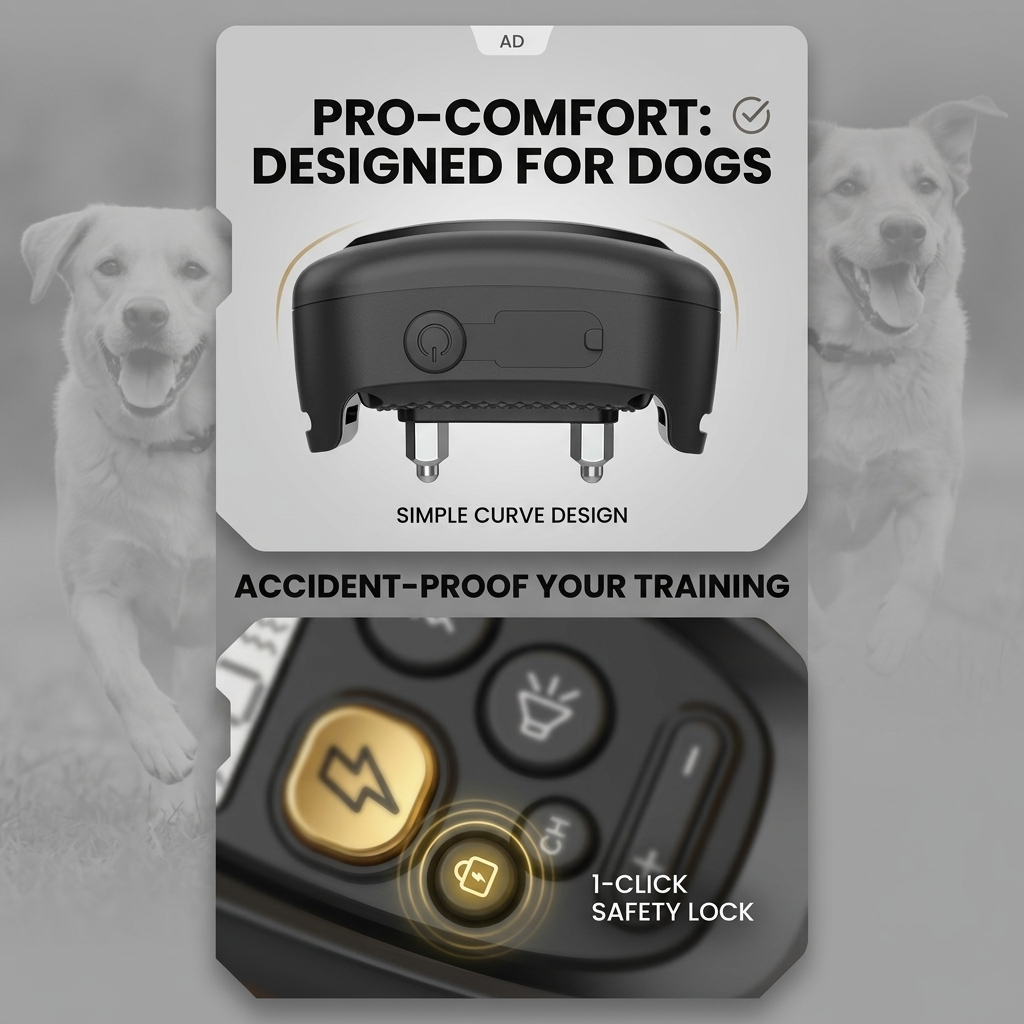 Pet Training Collar Anti-Bark Rechargeable Waterproof Smart Electronic 500M range
