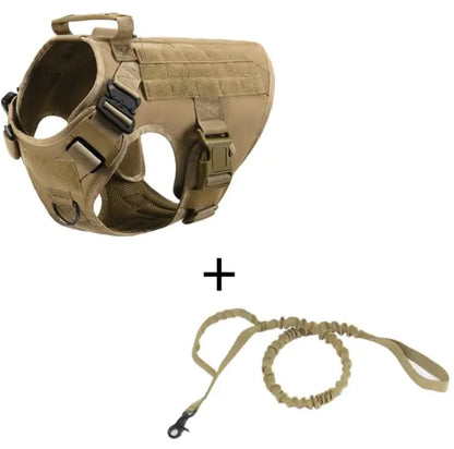 Tactical Dog Harness Vest For Large Dogs Adjustable Vest for Walking, Training