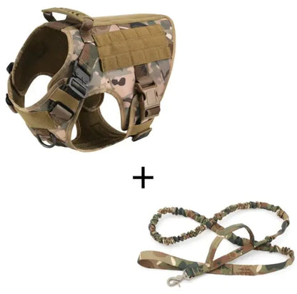 Tactical Dog Harness Vest For Large Dogs Adjustable Vest for Walking, Training