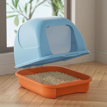 Large Closed Cat Litter Box with Odor Control Features