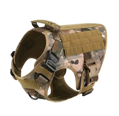 Tactical Dog Harness Vest For Large Dogs Adjustable Vest for Walking, Training