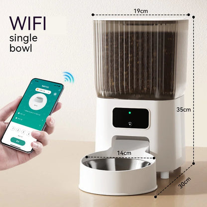 Automatic Pet Feeder Dog Cat Smart WiFi with Camera App Control