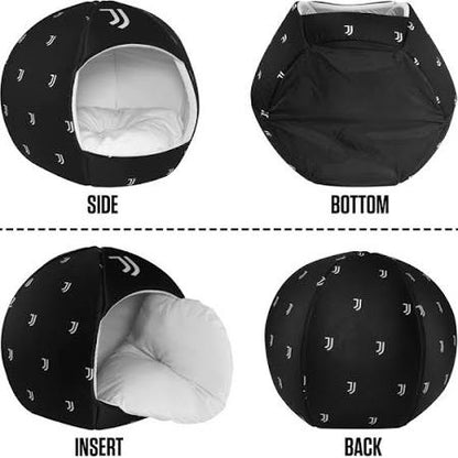 Dog Hugs Cat Juventus - Medium -Pet Bed-Licensed Pet beds
