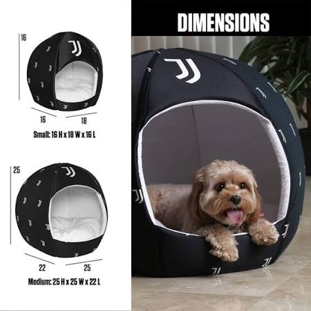 Dog Hugs Cat Juventus - Medium -Pet Bed-Licensed Pet beds