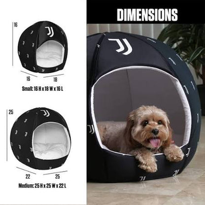 Dog Hugs Cat Juventus - Medium -Pet Bed-Licensed Pet beds